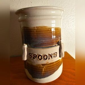 Utensils Holder POTTERY Hand Made